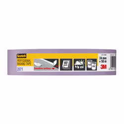 Professional Masking Tape 2071, Sensitive Surfaces, Purple, 24 mm x 50 m, 1 Roll/Pack