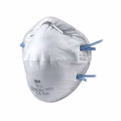 3M 7100003010, Blue, White, Monochromatic, FFP2