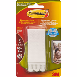 3M 17207C, Mounting label, White, Indoor, 5.4 kg, 99 mm, 18 mm
