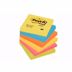Post-It Notes 76 mm x 76 mm Energetic Colours (Pack 6) - 7100296019