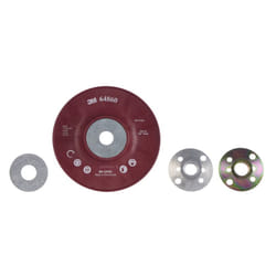 High Performance Back-Up Pad, 115 mm, M14, Ribbed, Very Hard - Red, 1 Pad/Box