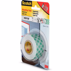 Scotch-Fix Mirror Mounting Tape 4496W-1915-P, 19mm x 1,5m, 1 roll/Pack (Packaging May Vary), White - Additional view 2
