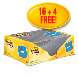 Post-It Notes Value Pack 76x127mm 100 Sheets Canary Yellow (Pack 20) 6