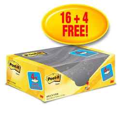 Post-It Notes Value Pack 76x127mm 100 Sheets Canary Yellow (Pack 20) 6