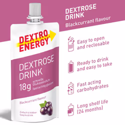 Dextrose Drink, Blackcurrent Pack of 16