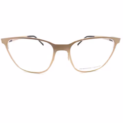 PORSCHE DESIGN Glasses Frame 55mm Satin Gold/ Black Spectacles P8275 B