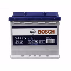 Bosch S4002, AGM (Absorbed Glass Mat), 52 Ah, 12 V, 470 A, Car, Maintenance Free