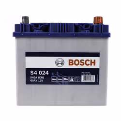Bosch S4, 60 Ah, 12 V, 540 A, Car, B00, Blue, White