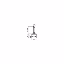 D1S Xenon HID headlight bulb 35W PK32d2 1 bulb