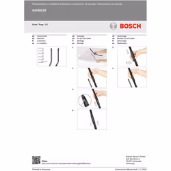 Bosch Wiper Blade Aerotwin A116S, Length: 600mm/400mm â set of front wiper blades