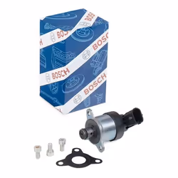 Fuel metering valve; BOSCH; High Pressure Pump (low pressure side) with fastening/mounting material; for RENAULT, VAUXHALL, O ...