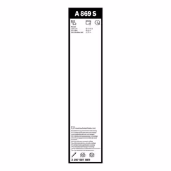 Wiper Blade Aerotwin A869S, Length: 650mm/340mm  Set of Front Wiper Blades, black