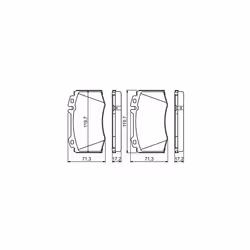 BP1497 Brake Pads - Front Axle - ECE-R90 Certified - 1 Set of 4 Pads - Additional view 5