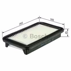 BOSCH F 026 400 420 Air filter 45 166,5 265 Filter Insert SUZUKI: SWIFT 4, Splash Hatchback, VAUXHALL: Agila Mk2 - Additional view 5
