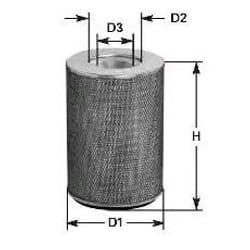 BOSCH F 026 400 499 Air filter 333,5 248 248 Filter Insert