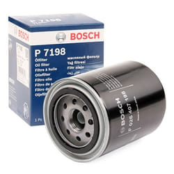 BOSCH F 026 407 198 Oil filter 1" 12 UNF with one anti-return valve Spin-on Filter NISSAN: TERRANO 2, Patrol GR 5 SUV, ALMERA 1 Hatchback