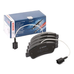BOSCH 0 986 494 994 Brake pad set Low-Metallic with integrated wear sensor with anti-squeak plate PEUGEOT: Boxer Platform / Chassis, Boxer Van