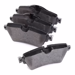 BOSCH 0 986 494 736 Brake pad set Low-Metallic excl. wear warning contact MINI: Hatchback, Convertible, Clubman, BMW: 2 Active Tourer, X2