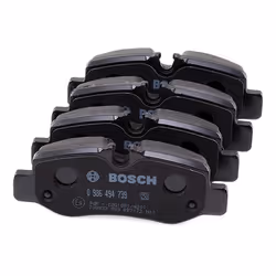 BOSCH 0 986 494 739 Brake pad set Low-Metallic MERCEDES-BENZ: Vito Dualiner, V-Class, Vito Tourer