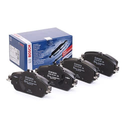 BOSCH 0 986 494 951 Brake pad set Low-Metallic with anti-squeak plate MERCEDES-BENZ: C-Class Saloon, B-Class, E-Class Saloon