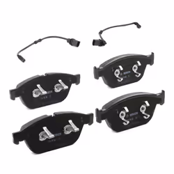 BOSCH 0 986 494 988 Brake pad set Low-Metallic with piston clip, with anti-squeak plate AUDI: A8 D4, Q5