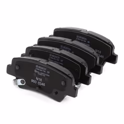 BOSCH 0 986 494 768 Brake pad set Low-Metallic with acoustic wear warning with anti-squeak plate KIA: CARENS 4, XCeed, Picanto III, HYUNDAI: Kona SUV