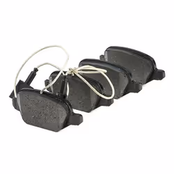 BOSCH 0 986 494 779 Brake pad set Low-Metallic with integrated wear sensor with anti-squeak plate FIAT: 500 Hatchback, Panda II Hatchback