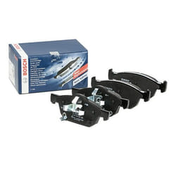 BOSCH 0 986 494 785 Brake pad set Low-Metallic with acoustic wear warning with piston clip, with anti-squeak plate HONDA: CIVIC 10, CIVIC 9
