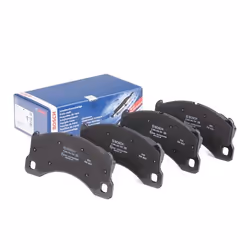 Brake pad set; BOSCH; Low-Metallic with anti-squeak plate; for PORSCHE; 95835193910, 95835193920, 95835193921, 95B698151AC, 9 ...