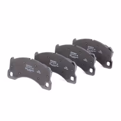 BOSCH 0 986 494 787 Brake pad set Low-Metallic with anti-squeak plate PORSCHE: Cayenne, Macan, Panamera