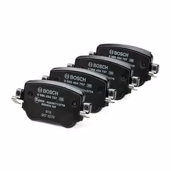 BOSCH 0 986 494 797 Brake pad set Low-Metallic with anti-squeak plate SEAT: Leon III Hatchback, Leon III ST, Leon ST Box Body / Estate