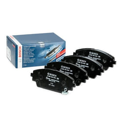 BOSCH 0 986 494 804 Brake pad set Low-Metallic with acoustic wear warning MAZDA: 3 Box Body / Hatchback, CX-3, 3 Hatchback