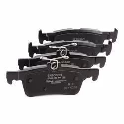 BOSCH 0 986 494 811 Brake pad set Low-Metallic with anti-squeak plate PEUGEOT: 308 II Hatchback, 308 SW 2, 308 II Box Body / Hatchback