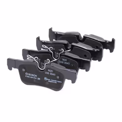 BOSCH 0 986 494 812 Brake pad set Low-Metallic with anti-squeak plate BMW: X2, X1, 1 Hatchback, MINI: Clubman, Hatchback, Convertible