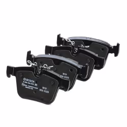 BOSCH 0 986 494 819 Brake pad set Low-Metallic with anti-squeak plate JAGUAR: XF Saloon, E-Pace, F-Pace, VOLVO: XC90 II, XC60 II, S90 II