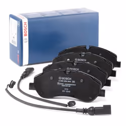 Brake pad set; BOSCH; incl. wear warning contact with anti-squeak plate; for FORD; 1763915, 1842632, 1916326, 2221820, 236123 ...
