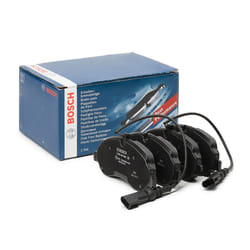 BOSCH 0 986 494 845 Brake pad set Low-Metallic incl. wear warning contact with anti-squeak plate FORD: Transit Custom V362 Van