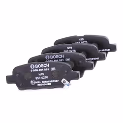 BOSCH 0 986 494 861 Brake pad set Low-Metallic with acoustic wear warning INFINITI: FX Off-Road, G Saloon, SUZUKI: Grand Vitara 2 SUV