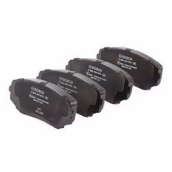 BOSCH 0 986 494 879 Brake pad set Low-Metallic incl. wear warning contact, with acoustic wear warning with anti-squeak plate MAZDA: CX-7