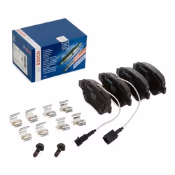 BOSCH 0 986 494 881 Brake pad set Low-Metallic with integrated wear sensor FIAT: 500 Hatchback, Punto Evo Hatchback, BRAVO 2, ALFA ROMEO: MiTo - Additional view 4