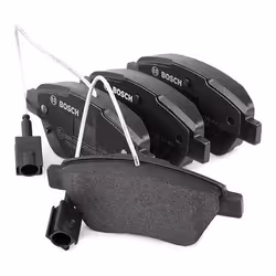 BOSCH 0 986 494 881 Brake pad set Low-Metallic with integrated wear sensor FIAT: 500 Hatchback, Punto Evo Hatchback, BRAVO 2, ALFA ROMEO: MiTo - Additional view 6