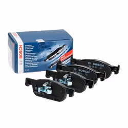 Brake pad set; BOSCH; Low-Metallic with mounting manual, with piston clip; for RENAULT, DACIA, LADA; 410604682R, 410605536R, ...