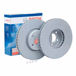 Brake disc; BOSCH; 348 36 120 two-part brake disc, Vented Coated High-carbon; for BMW; 34116785669, 34116898729