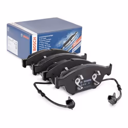 Brake pad set; BOSCH; Low-Metallic incl. wear warning contact; for AUDI; 4G0698151B, 4G0698151G, 4G0698151M, 4G0698151S, 4H06 ...