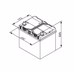 BOSCH 0 092 S4E 400 Battery 12V 65Ah 650A MAZDA: 5, 3 Hatchback, 3 Saloon, TOYOTA: Auris Estate, SUBARU: XV I, Impreza III Hatchback - Additional view 10