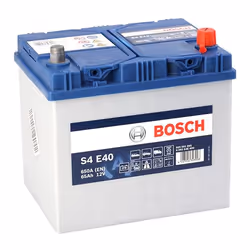 BOSCH 0 092 S4E 400 Battery 12V 65Ah 650A MAZDA: 5, 3 Hatchback, 3 Saloon, TOYOTA: Auris Estate, SUBARU: XV I, Impreza III Hatchback
