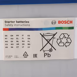 BOSCH 0 092 S4E 400 Battery 12V 65Ah 650A MAZDA: 5, 3 Hatchback, 3 Saloon, TOYOTA: Auris Estate, SUBARU: XV I, Impreza III Hatchback - Additional view 7