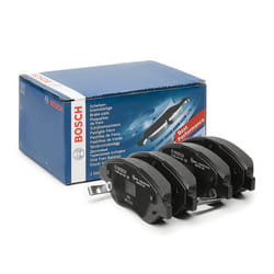 BOSCH 0 986 424 042 Brake pad set Low-Metallic with integrated wear sensor FIAT: Tipo Hatchback, Tipo Estate