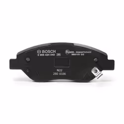 BOSCH 0 986 424 042 Brake pad set Low-Metallic with integrated wear sensor FIAT: Tipo Hatchback, Tipo Estate