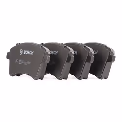 BOSCH 0 986 424 332 Brake pad set Low-Metallic with integrated wear sensor VAUXHALL: Astra Mk7, Astra Mk7 Kombi, OPEL: Astra K Hatchback